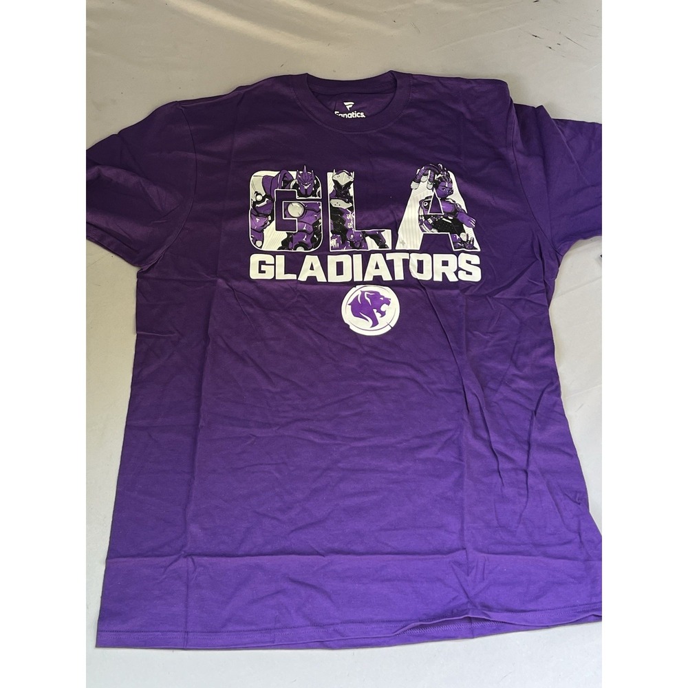 New Fanatics Gladiators Overwatch League Shirt Purple Size Large
